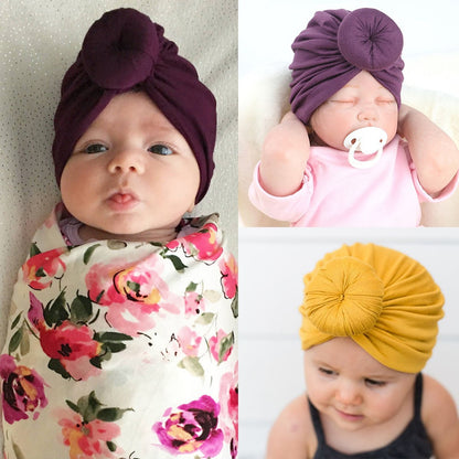 Girl's  Infant/Toddler Head Wrap Hat