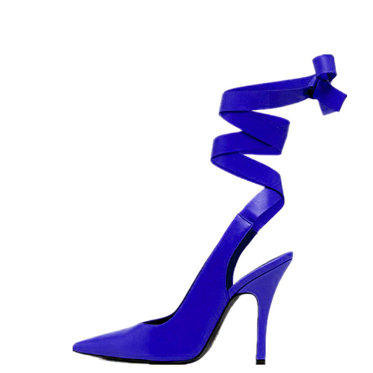 Women's Swirl Ankle Strap High Heels