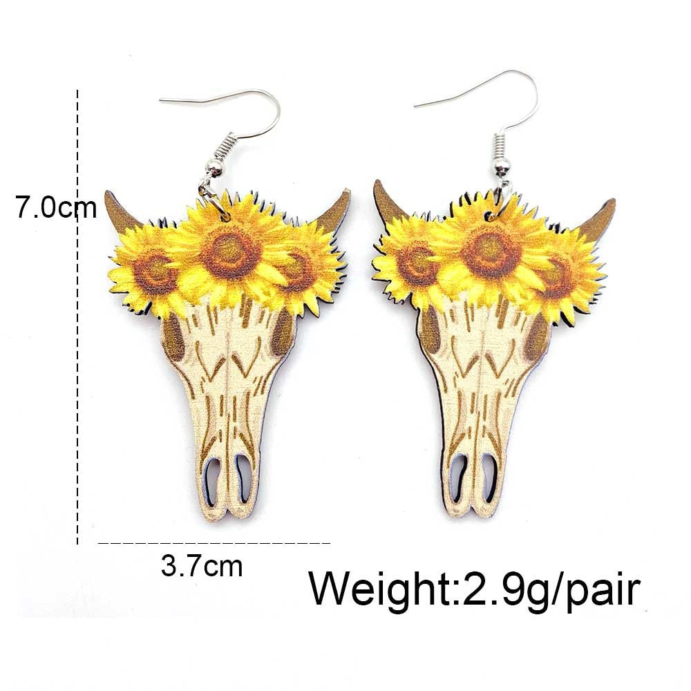 Women's Western Style Cow and Boots Earrings