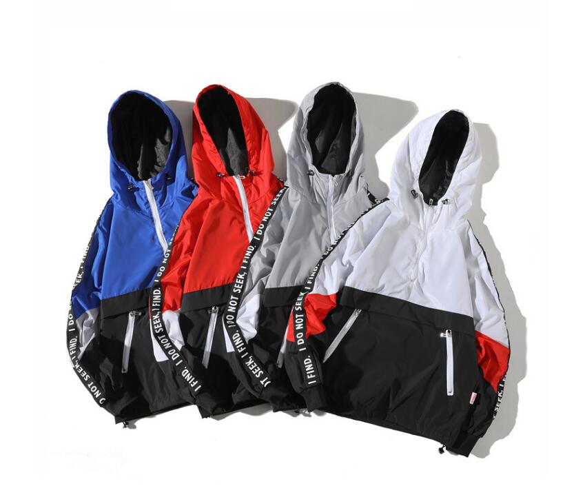 Men's Block Pullover Fashion Jacket