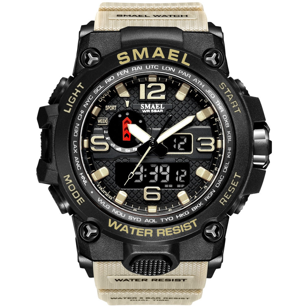 Men's 50M Waterproof Military Watch