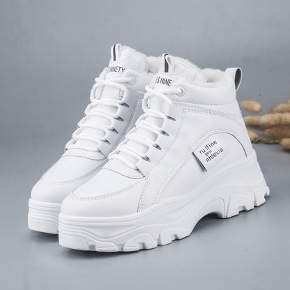 Women's High-Top Fur Lined Winter Sneakers