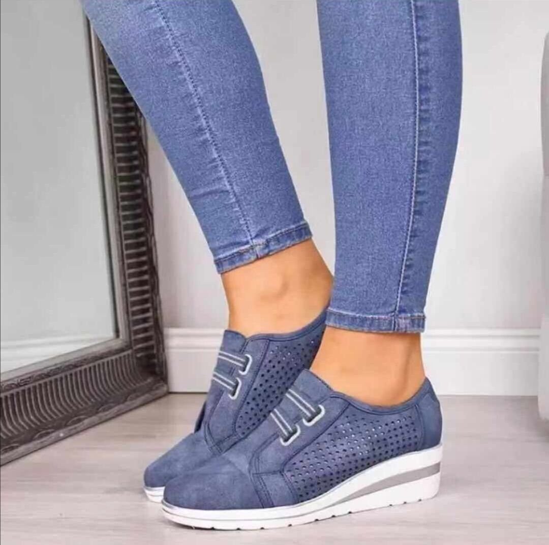 Women's Comfy Platform Shoes with Mid-Heel