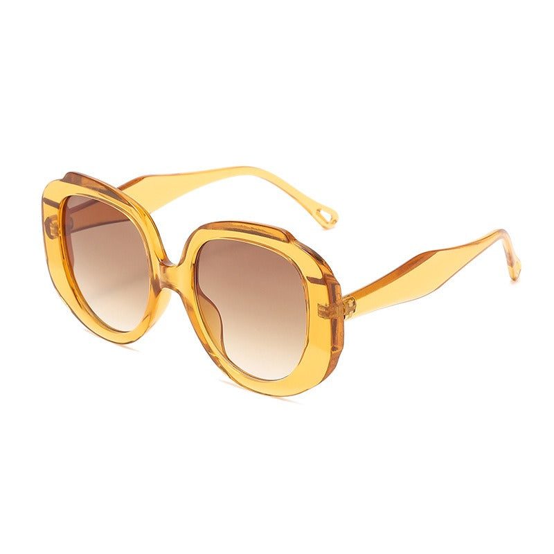 Women's Retro Round Frame Sunglasses