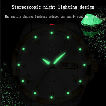 Men's Swiss Waterproof Glow Design Watch