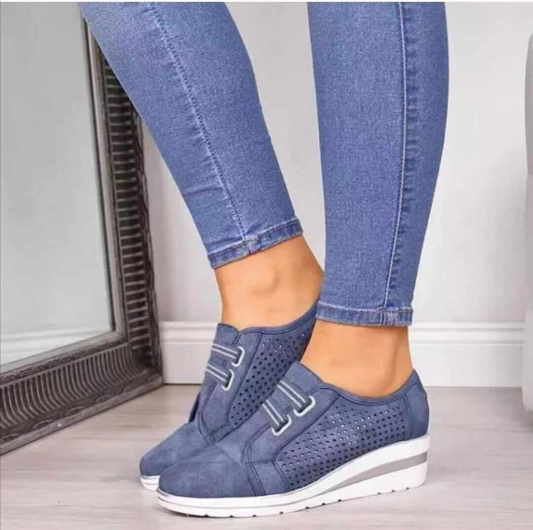 Women's Comfy Platform Shoes with Mid-Heel