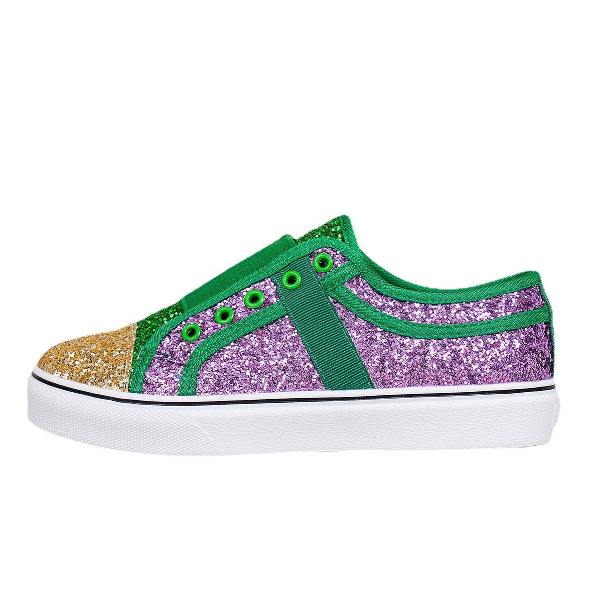 Women's Colorful Sequin Canvas Shoes