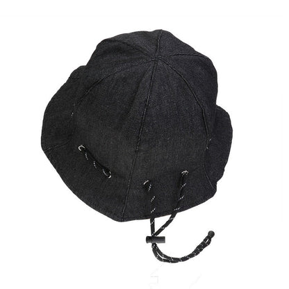 Women's Drawstring Denim Bucket Hat