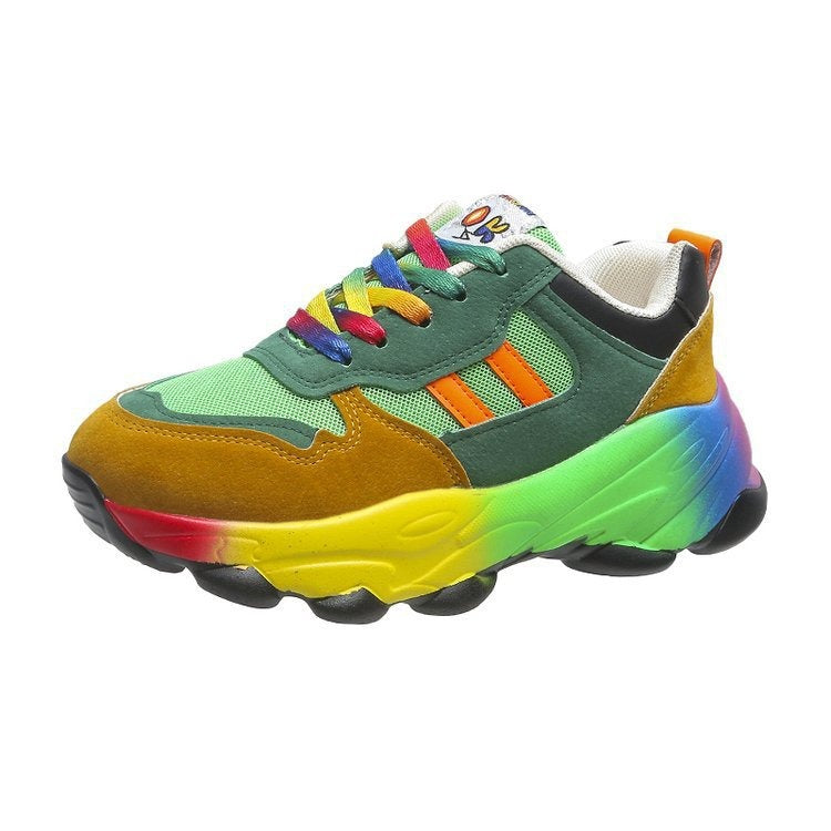 Women's Colorful Rainbow Sneakers