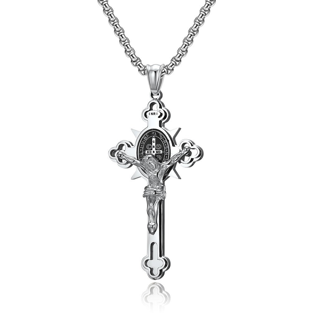 Titanium Steel Cross Necklace