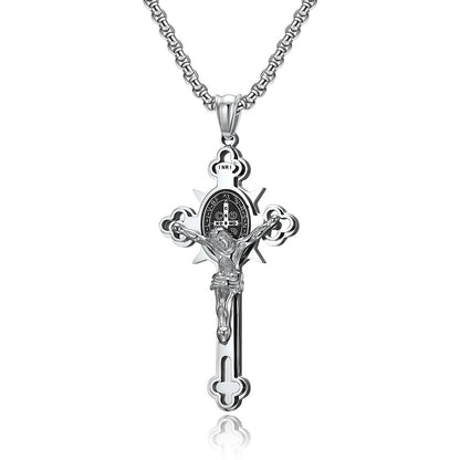 Titanium Steel Cross Necklace