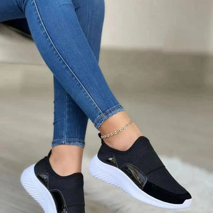 Women's Slip-On Solid Color Casual Sneakers