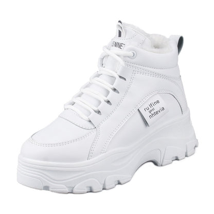 Women's High-Top Fur Lined Winter Sneakers