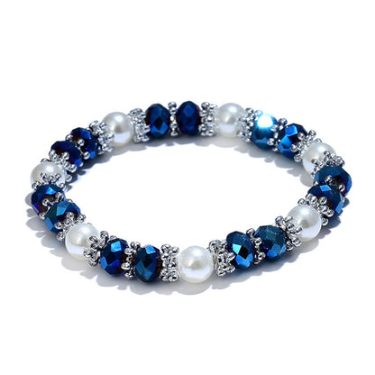 Women's Colorful Pearl Beaded Bracelet