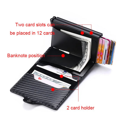 Men's Carbon Fiber Leather Wallet