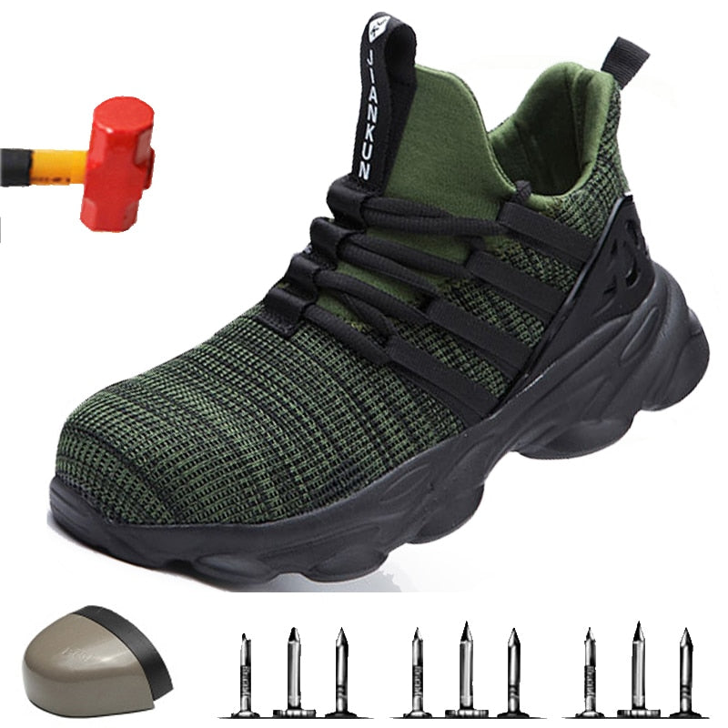 Men's Comfortable Steel Toe Work Shoes