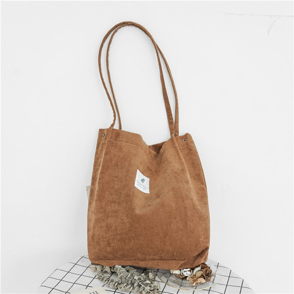 Women's Corduroy Shoulder Bag