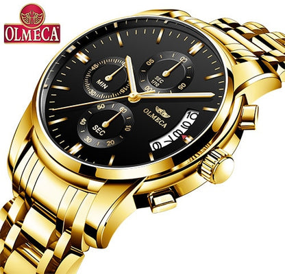 Men's Olmeca Alloy Waterproof Watch