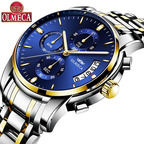 Men's Olmeca Alloy Waterproof Watch