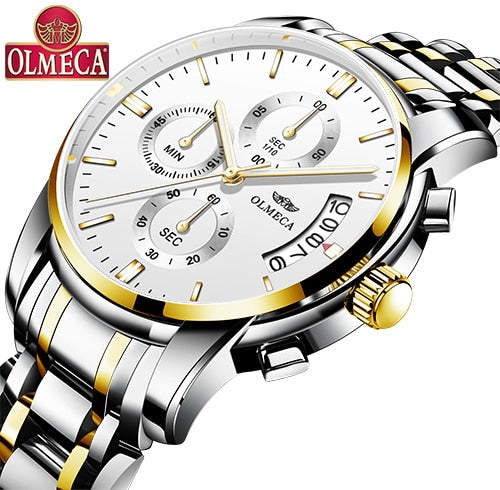 Men's Olmeca Alloy Waterproof Watch