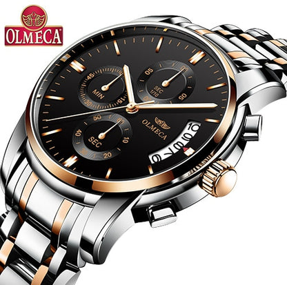 Men's Olmeca Alloy Waterproof Watch