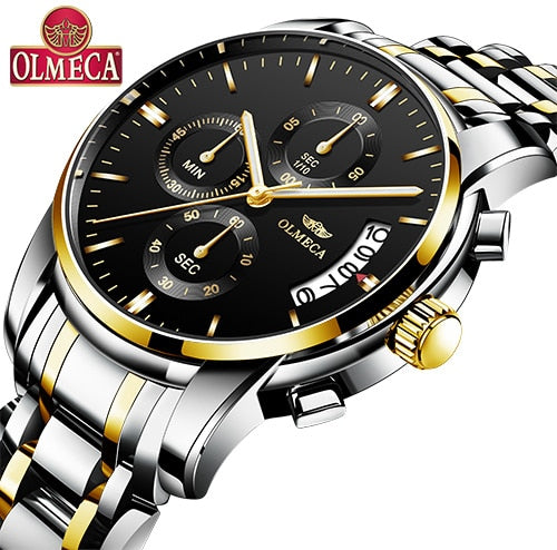 Men's Olmeca Alloy Waterproof Watch