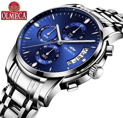 Men's Olmeca Alloy Waterproof Watch