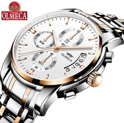 Men's Olmeca Alloy Waterproof Watch