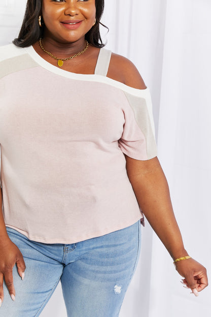 Women's Something Simple Cold Shoulder Top