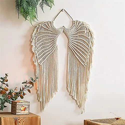 Woven Angel Wings Hanging Decor