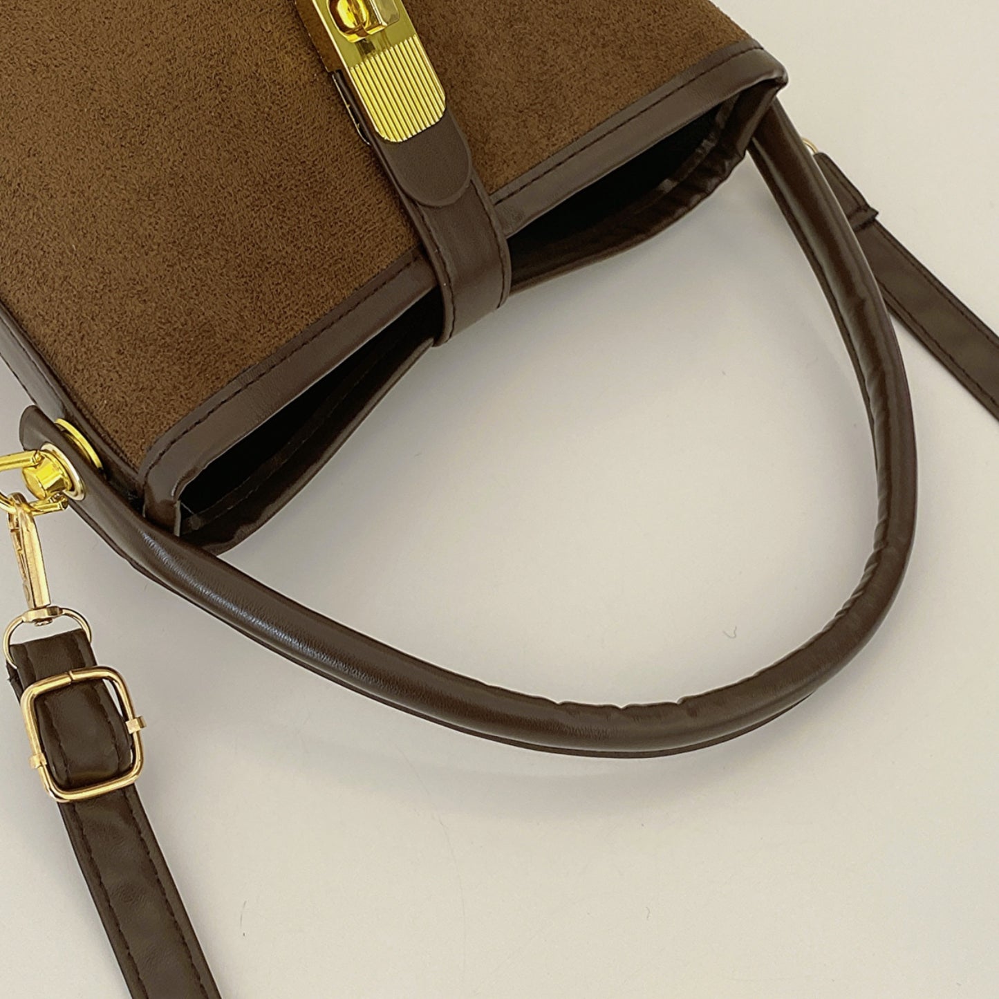 Women's Leather Bucket Crossbody Bag