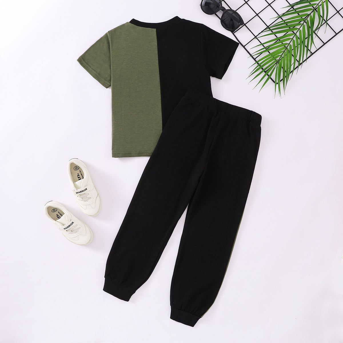 Boy's NICE Contrast Tee and Pants Set