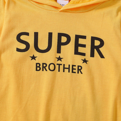 Boy's SUPER BROTHER Graphic Long Sleeve Hoodie