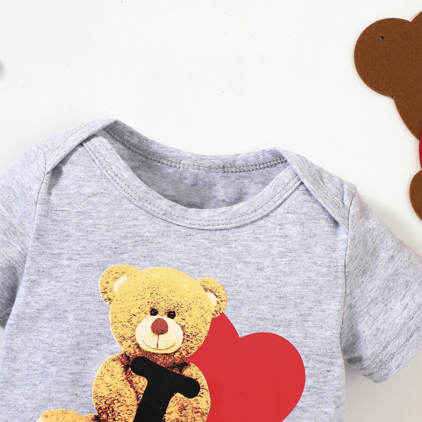 Unisex Infant/Toddler Bear Graphic Short Sleeve Bodysuit