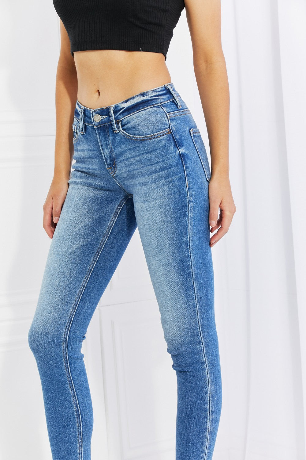 Women's Never Too Late Cropped Skinny Jeans