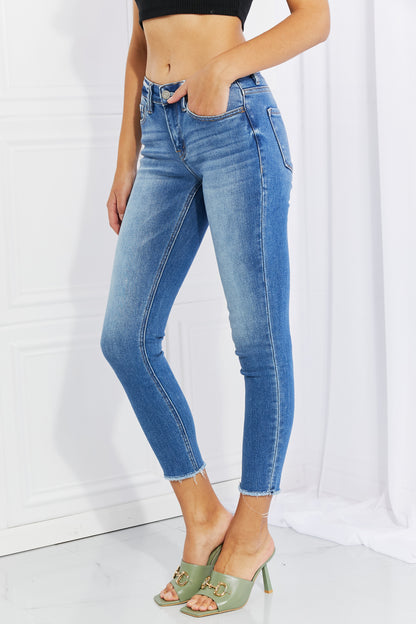 Women's Never Too Late Cropped Skinny Jeans