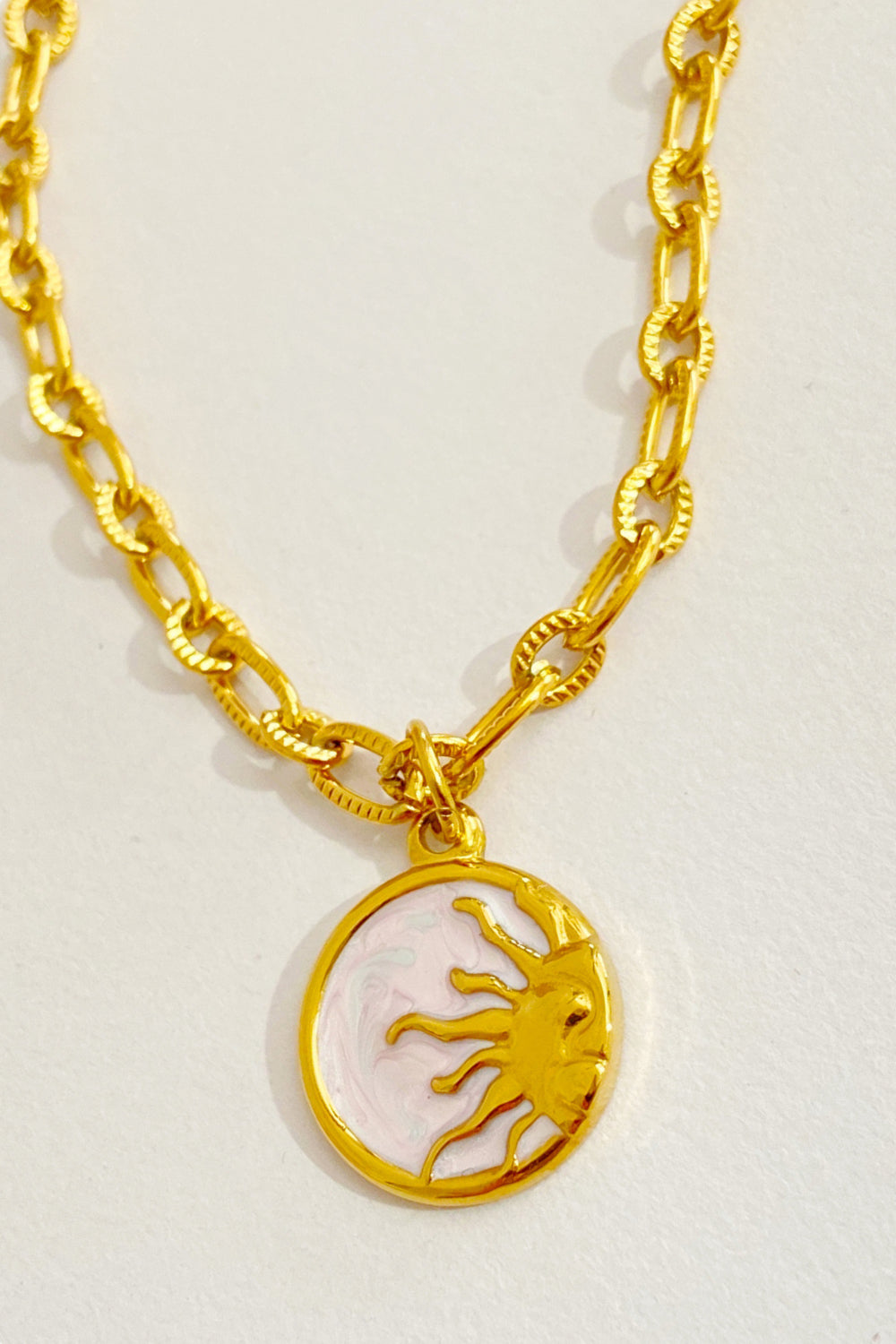 18K Gold-Plated Sun/Moon Necklace