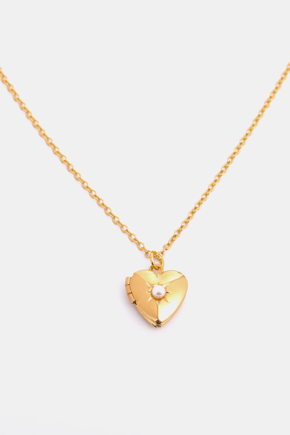 14K Gold-Plated Birthstone Heart Necklace