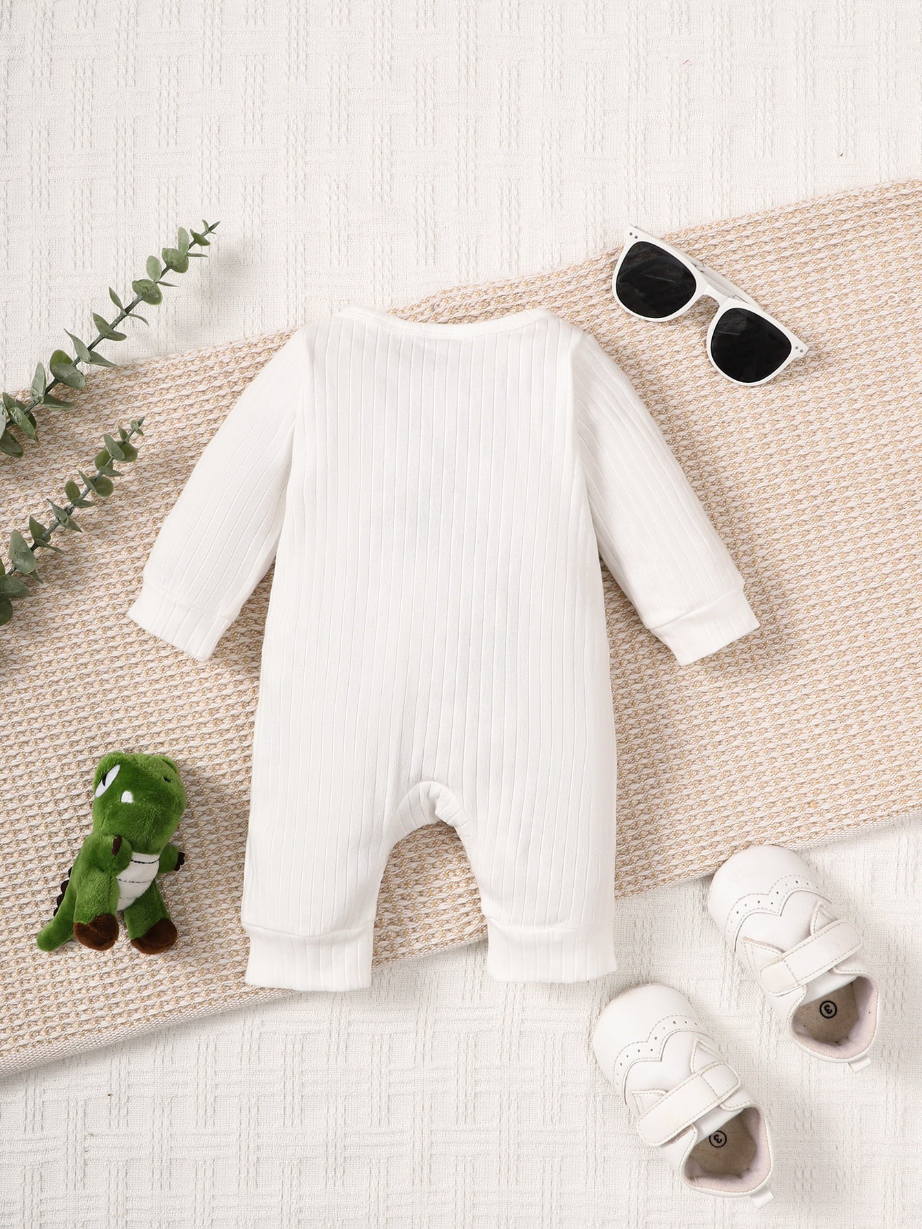 Infant Boy's DADDY'S LITTLE MAN Dinosaur Graphic Jumpsuit