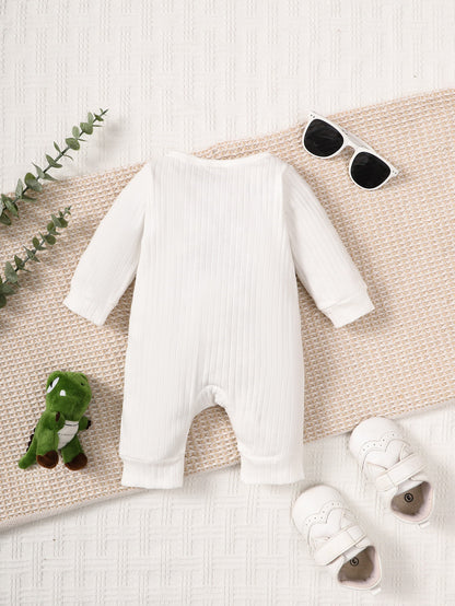 Infant Boy's DADDY'S LITTLE MAN Dinosaur Graphic Jumpsuit