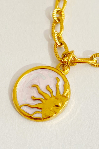 18K Gold-Plated Sun/Moon Necklace