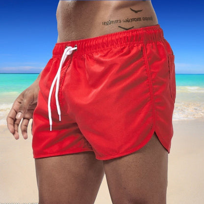 Men's Solid Color Swimming Trunks