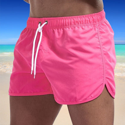 Men's Solid Color Swimming Trunks