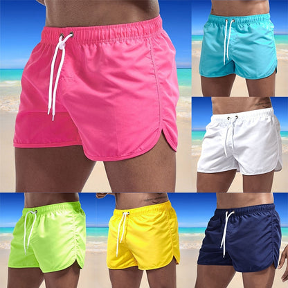 Men's Solid Color Swimming Trunks