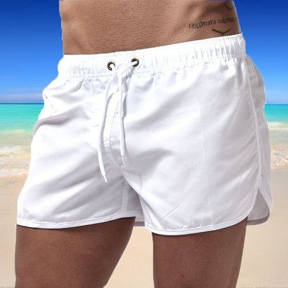 Men's Solid Color Swimming Trunks