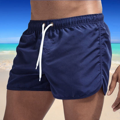 Men's Solid Color Swimming Trunks