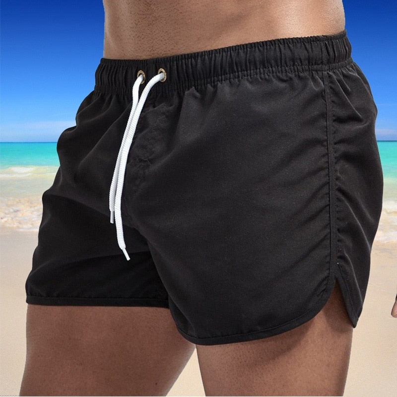 Men's Solid Color Swimming Trunks