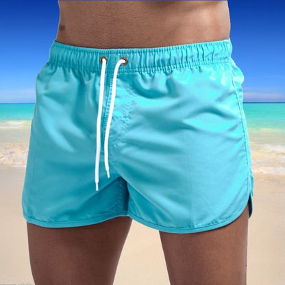 Men's Solid Color Swimming Trunks