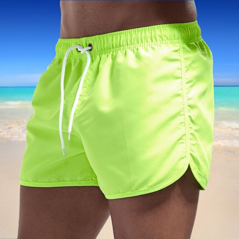 Men's Solid Color Swimming Trunks