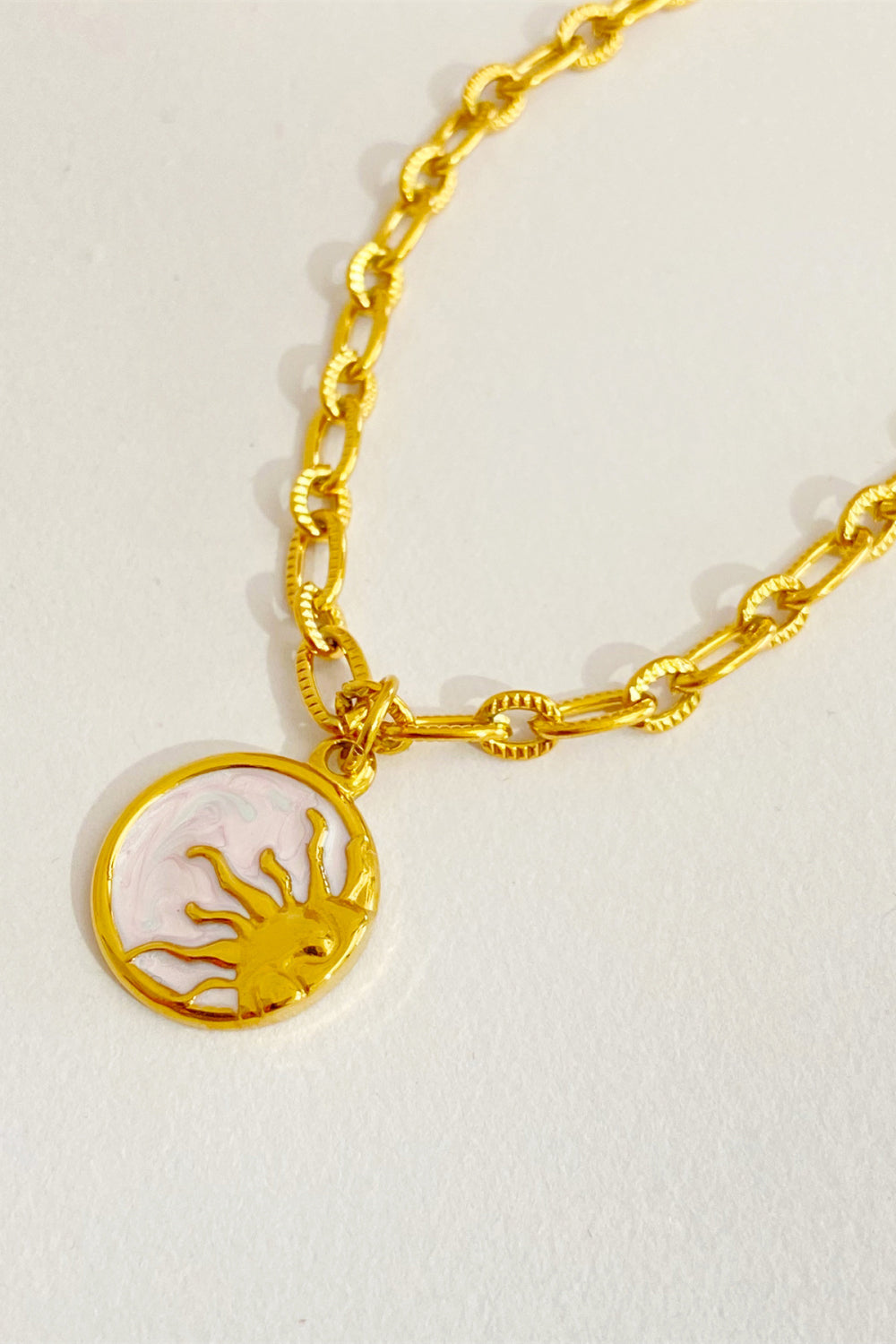 18K Gold-Plated Sun/Moon Necklace